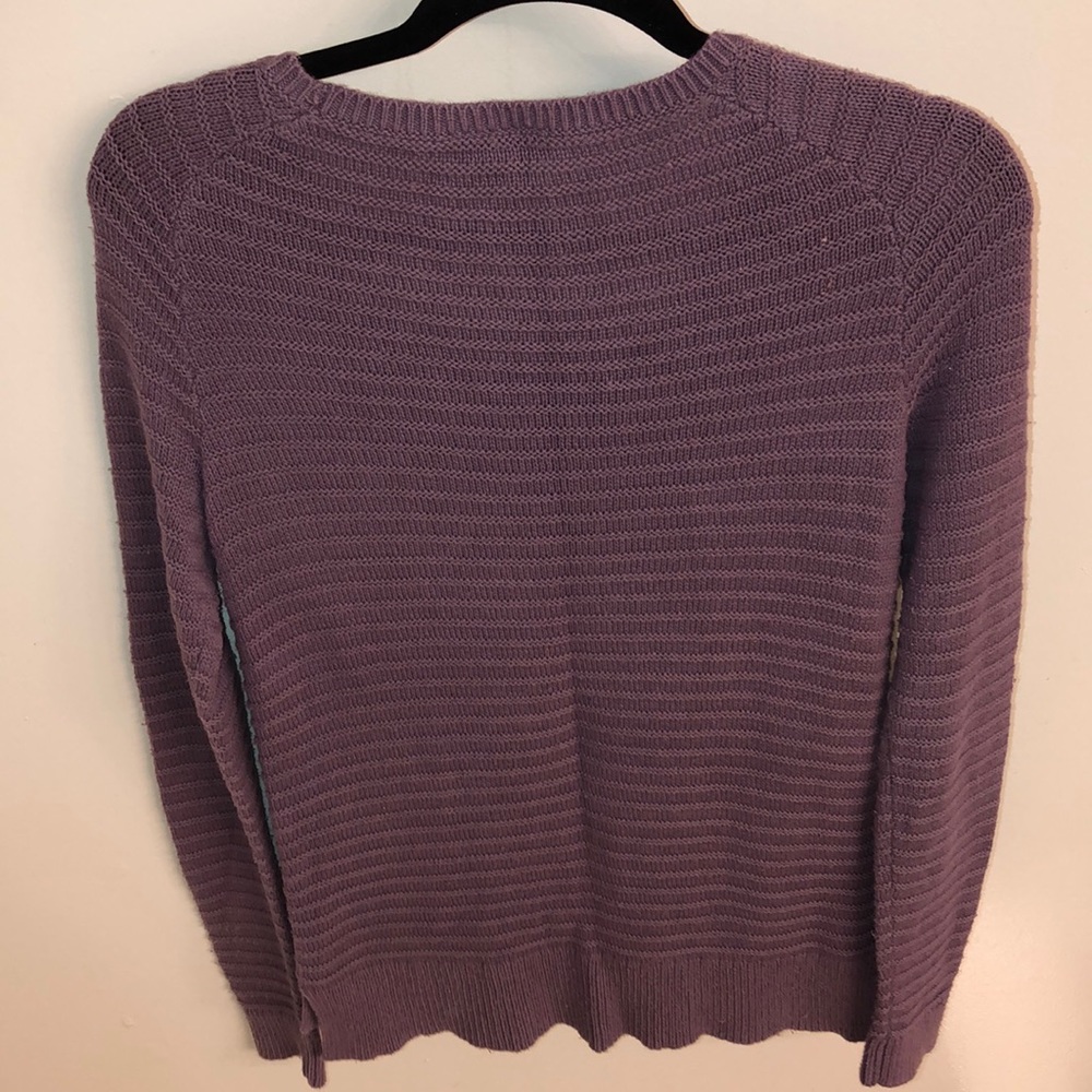 Ann Taylor Loft Sweater Size S Color Purple - Picture 4 of 7